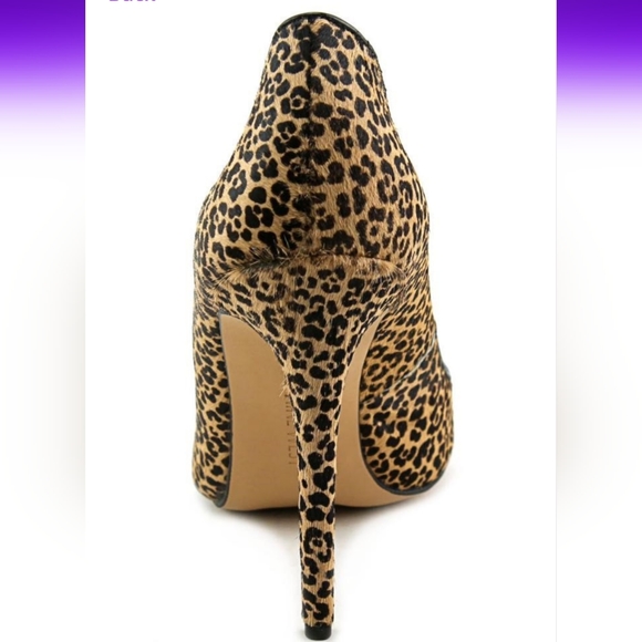 NEW IN BOX Nine West FROLIC LEOPARD PONY HAIR heels 8.5 - Picture 3 of 8